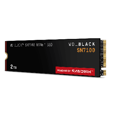 Western Digital WDS200T4X0E SN7100 Black SSD, 2 TB, M.2, PCIe Gen4, NVMe, 3D TLC, 6900 MB/s (WDS200T4X0E) thumbnail