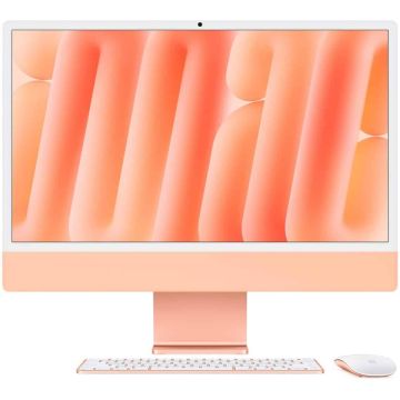 Apple iMac Orange CZ1EV-00000010 - 61cm (24‘‘) M4 10-Core CPU, 10-Core GPU, 16GB RAM, 256GB SSD, Standardglas,Magic Keyboard TID (CZ1EV-00000010) thumbnail