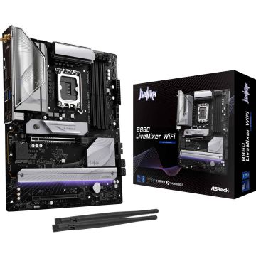 ASRock LGA1851 ASROCK B860 LiveMixer WiFi (90-MXBQV0-A0UAYZ) thumbnail