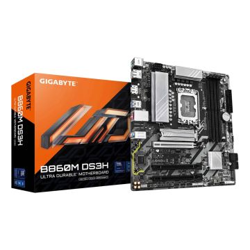 GIGABYTE B860M DS3H moederbord Intel B860 LGA 1851 (Socket V1) micro ATX (B860M DS3H 1.0) thumbnail