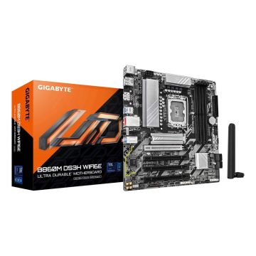 GIGABYTE B860M DS3H WIFI6E moederbord Intel B860 LGA 1851 (Socket V1) micro ATX (B860M DS3H WIFI6E 1.0) thumbnail