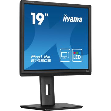 iiyama ProLite B1980S-B1 computer monitor 48,3 cm (19") 1280 x 1024 Pixels VGA LED Zwart (B1980S-B1) thumbnail