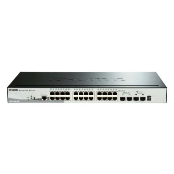 D-Link DGS-1510-28P netwerk-switch Managed L3 Gigabit Ethernet (10/100/1000) Power over Ethernet (PoE) Zwart (DGS-1510-28P) thumbnail