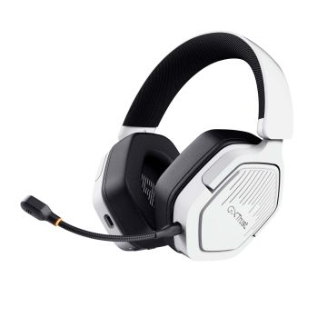 Trust GXT 493W Carus Gaming Headset - Draadloze gamingheadset – Bluetooth en 2.4 GHz verbinding – Afneembare microfoon – Wit (25534) thumbnail