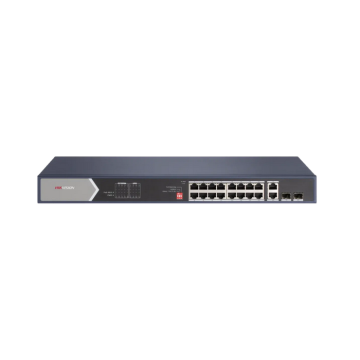 Hikvision Pro Series DS-3E0520HP-E - Switch - unmanaged - 12 x 10/100/1000 (PoE) + 4 x 10/100/1000 (Hi-PoE) + 2 x 10/100/1000 +  (DS-3E0520HP-E) thumbnail