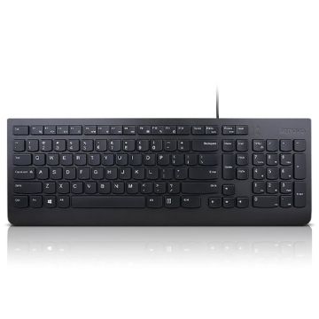 Lenovo Essential toetsenbord Universeel USB QWERTY Amerikaans Engels Zwart (4Y41R64672) thumbnail