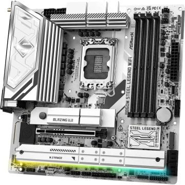 ASRock B860M Steel Legend WiFi Mainboard (90-MXBQF0-A0UAYZ) thumbnail
