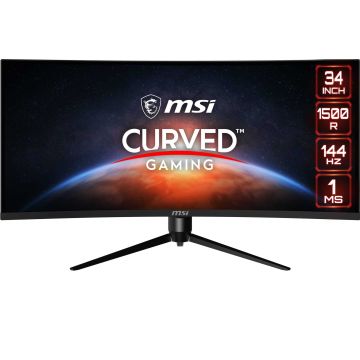 MSI Optix MAG342CQR computer monitor 86,4 cm (34") 3440 x 1440 Pixels UltraWide Quad HD LCD Zwart (9S6-3DB65H-026) thumbnail