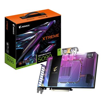 GIGABYTE AORUS GeForce RTX 5090 XTREME WATERFORCE WB 32G NVIDIA 32 GB GDDR7 (GV-N5090AORUSX WB-32GD) thumbnail