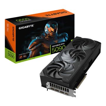 GIGABYTE GeForce RTX 5090 WINDFORCE OC 32G Grafische Kaart (GV-N5090WF3OC-32GD) thumbnail