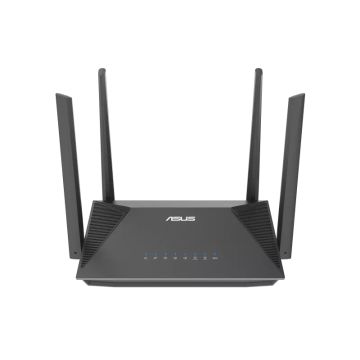 ASUS RT-AX52 AX1800 AiMesh draadloze router Gigabit Ethernet Dual-band (2.4 GHz / 5 GHz) Zwart (RT-AX52) thumbnail