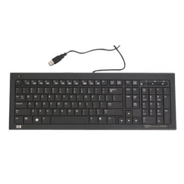 HP 537924-L31 toetsenbord USB QWERTY Engels Zwart (537924-L31) thumbnail