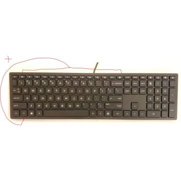 HP BLK Cheddar wired USB KBD GRK (928922-151) thumbnail