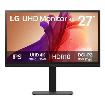 LG 27BA45U-B computer monitor 68,6 cm (27") 3840 x 2160 Pixels 4K Ultra HD Zwart (27BA45U-B) thumbnail