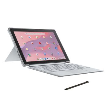 ASUS Chromebook CM30 Detachable CL3001DM2A-R70267 MediaTek Kompanio 520 26,7 cm (10.5") Touchscreen WUXGA 8 GB LPDDR4x-SDRAM 64 GB eMMC Wi-Fi 6 (802.11ax) ChromeOS US International Zilver (90NX0781-M00D00) thumbnail