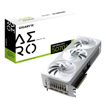 GIGABYTE GeForce RTX 5070 Ti AERO OC 16G Grafische Kaart (GV-N507TAERO OC-16GD) thumbnail
