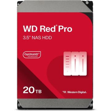 Western Digital WD Red Pro WD202KFGX - Hard drive - Enterprise - 20 TB - internal - 3.5 inch (8.9 cm) (WD202KFGX) thumbnail