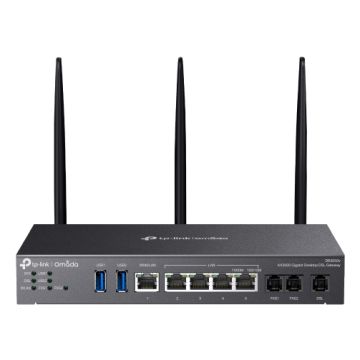 TP-Link Omada AX3000 draadloze router Gigabit Ethernet Dual-band (2.4 GHz / 5 GHz) Zwart (DR3650V) thumbnail