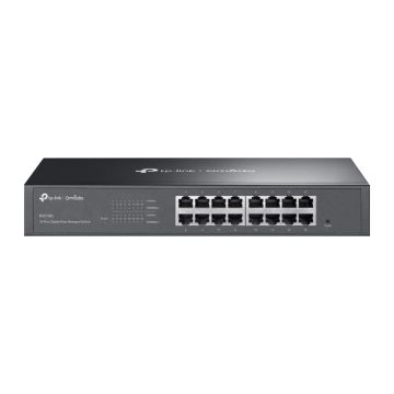 TP-Link Omada ES216G netwerk-switch Managed L2 Gigabit Ethernet (10/100/1000) Zwart (ES216G) thumbnail