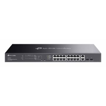TP-Link Omada ES220GMP netwerk-switch Managed L2 Gigabit Ethernet (10/100/1000) Power over Ethernet (PoE) Zwart (ES220GMP) thumbnail