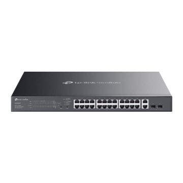 TP-Link Omada ES228GMP netwerk-switch Managed L2 Gigabit Ethernet (10/100/1000) Power over Ethernet (PoE) Zwart (ES228GMP) thumbnail