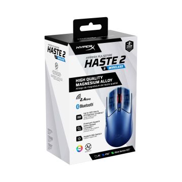 HyperX Pulsefire Haste 2 S Navy draadloze gamingmuis (9B001AA) thumbnail