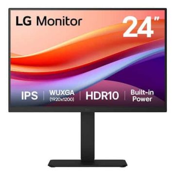LG 24BA55W-B computer monitor 61 cm (24") 1920 x 1200 Pixels WUXGA Zwart (24BA55W-B) thumbnail