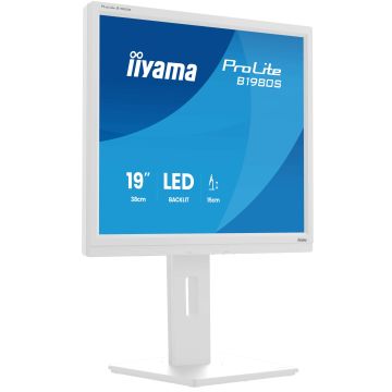 iiyama ProLite B1980S-W1 computer monitor 48,3 cm (19") 1280 x 1024 Pixels SVGA LED Wit (B1980S-W1) thumbnail