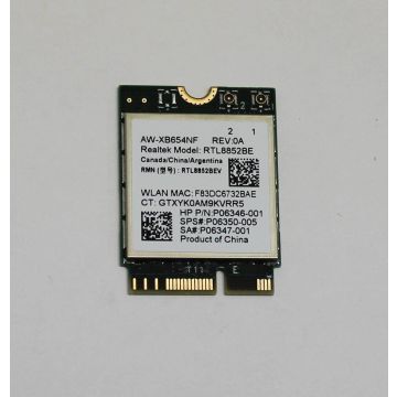 HP SKO-WLAN 6 11AX RTK RTL8852BE-VT+BT5.4 (P06350-001) thumbnail