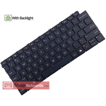 HP SPS-KEYBOARD DAO  BL SWISS (P16070-BG1) thumbnail