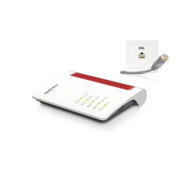 Box FRITZ! 7530 draadloze router Gigabit Ethernet Dual-band (2.4 GHz / 5 GHz) Zwart, Rood, Wit (20002839) thumbnail