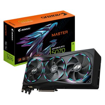 GIGABYTE AORUS GeForce RTX 5070 MASTER 12G Grafische Kaart (GV-N5070AORUS M-12GD) thumbnail