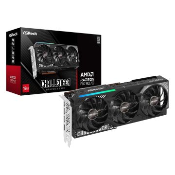 ASRock Radeon RX 9070 Challenger 16GB - 16GB GDDR6, 1x HDMI, 3x DP (90-GA5NZZ-00UANF) thumbnail