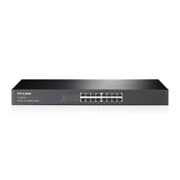 TP-Link TL-SF1016 netwerk-switch Unmanaged Fast Ethernet (10/100) 1U Zwart (TL-SF1016(UN)) thumbnail
