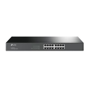 TP-Link TL-SG1016 Unmanaged Gigabit Ethernet (10/100/1000) 1U Zwart (TL-SG1016(UN)) thumbnail