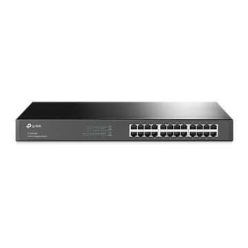 TP-Link TL-SG1024 Unmanaged Gigabit Ethernet (10/100/1000) 1U Zwart (TL-SG1024(UN)) thumbnail