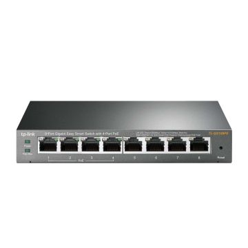 TP-Link TL-SG108PE Managed L2 Gigabit Ethernet (10/100/1000) Power over Ethernet (PoE) Zwart (TL-SG108PE(UN)) thumbnail