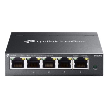 TP-Link Omada ES205G netwerk-switch Managed Gigabit Ethernet (10/100/1000) Zwart (ES205G(UN)) thumbnail