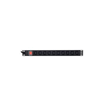 gembird Stromverteiler PDU 10 C13 Anschlüsse 2m Kabel (EG-PDU-10C132C19) thumbnail