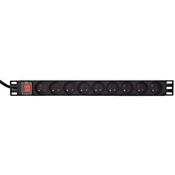 gembird Stromverteiler PDU 9 Französ. Anschlüsse 2m Kabel (EG-PDU-9F2F) thumbnail