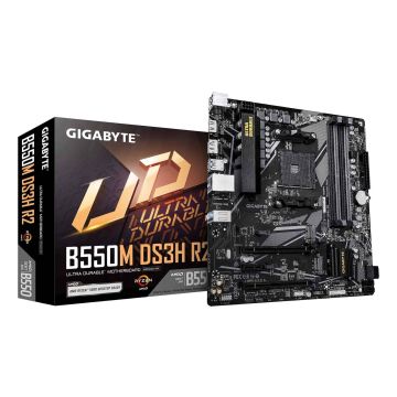 GIGABYTE B550M DS3H R2 moederbord AMD B550 Socket AM4 micro ATX (B550M DS3H R2) thumbnail
