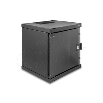DELOCK 10 Netzwerkschrank 6 HE mit Glastür tiefe 240mm sw (43422) thumbnail