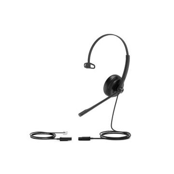 Yealink YHS34 Lite Mono Headset Bedraad Hoofdband Kantoor/callcenter Zwart (1308028) thumbnail