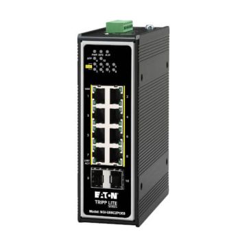 Eaton Tripp Lite Series 8-Port Lite Managed Industrial Gigabit Ethernet Switch (NGI-S08C2POE8) thumbnail