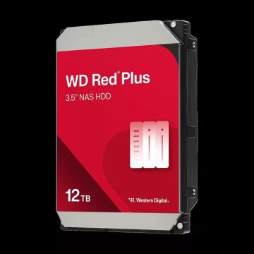 Western Digital WD 12TB SATA III 512MB RED Plus NAS HDD (WD120EFGX) (WD120EFGX) thumbnail