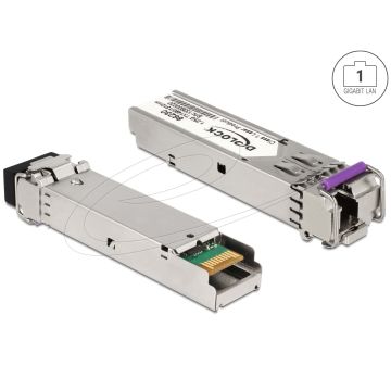 DELOCK SFP Modul 1000Base-BX SM TX 1490/RX 1310 nm DDM (86230) thumbnail