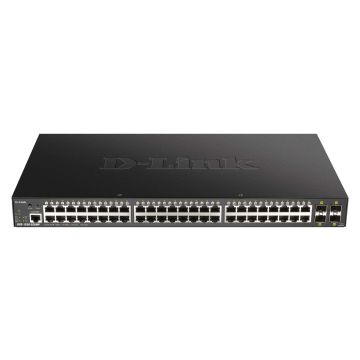 D-Link DGS-1250-52XMP netwerk-switch Managed L3 Power over Ethernet (PoE) Zwart (DGS-1250-52XMP) thumbnail