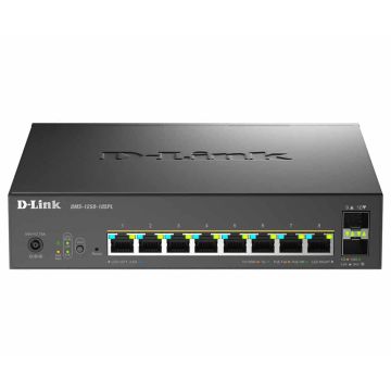 D-Link DMS-1250-10SPL Managed L2/L3 2.5G Ethernet (100/1000/2500) Power over Ethernet (PoE) Zwart (DMS-1250-10SPL/E) thumbnail