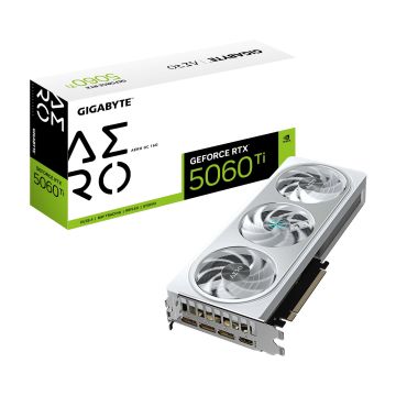 GIGABYTE GeForce RTX 5060 Ti AERO OC 16G NVIDIA 16 GB GDDR7 (GV-N506TAERO OC-16GD 1.0) thumbnail