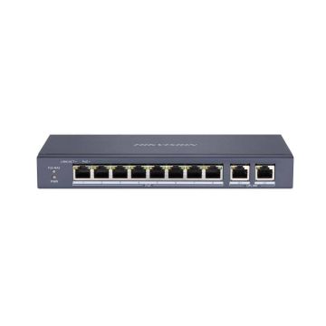 Hikvision DS-3E0310P-E/M 8 Port Fast Ethernet Unmanaged POE Switch (DS-3E0310P-E/M) thumbnail